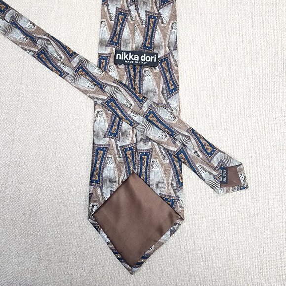 Designer Men's Ties 100% Silk Dark Colors Lot of 6 - Picture 8 of 14